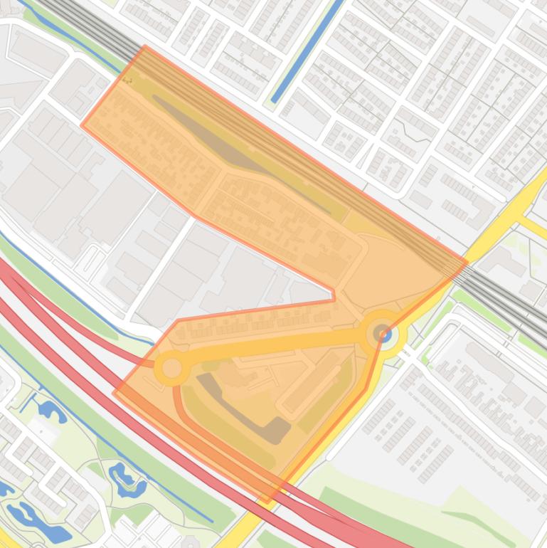 Kaart van de buurt Corridor-West.