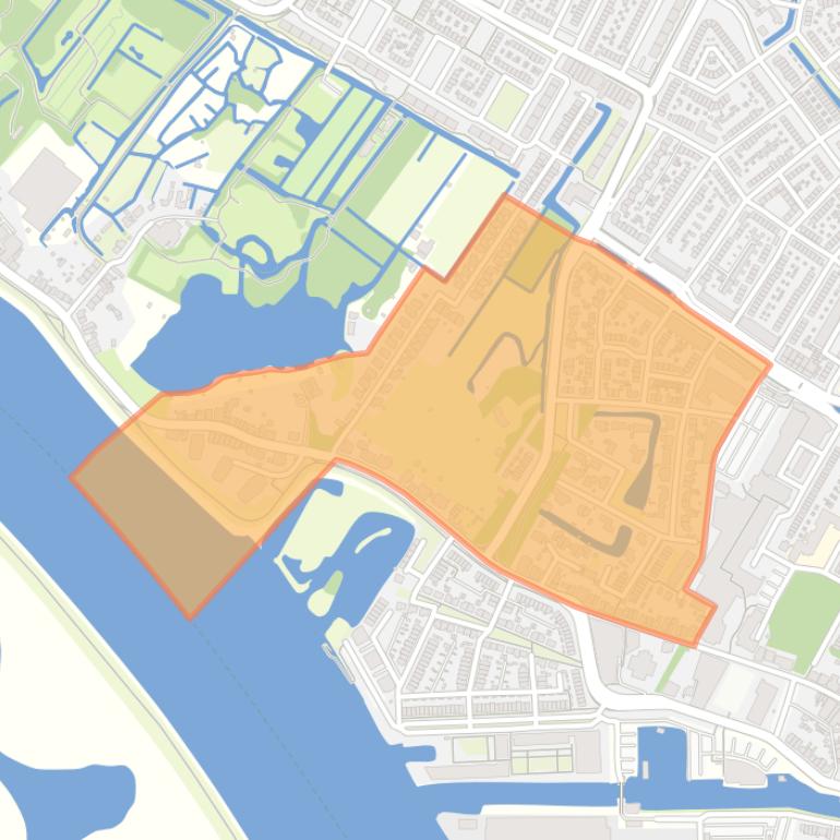 Kaart van de buurt Cortgene.