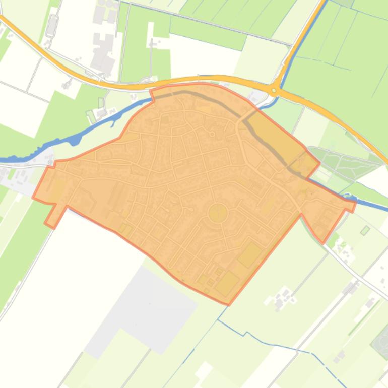 Kaart van de buurt Cothen.