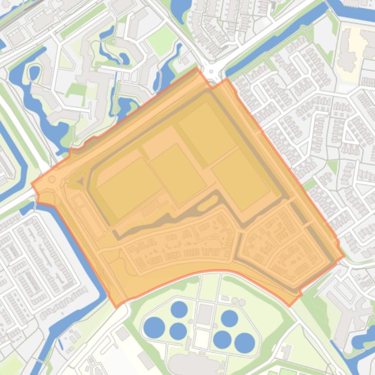 Kaart van de buurt Couwenhoek.