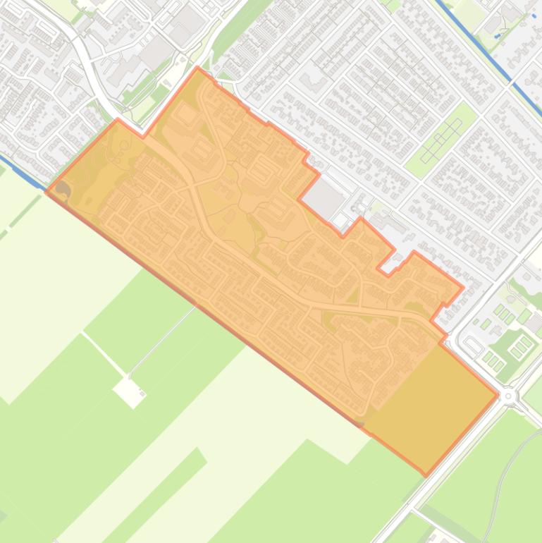 Kaart van de buurt Couwenhoven.