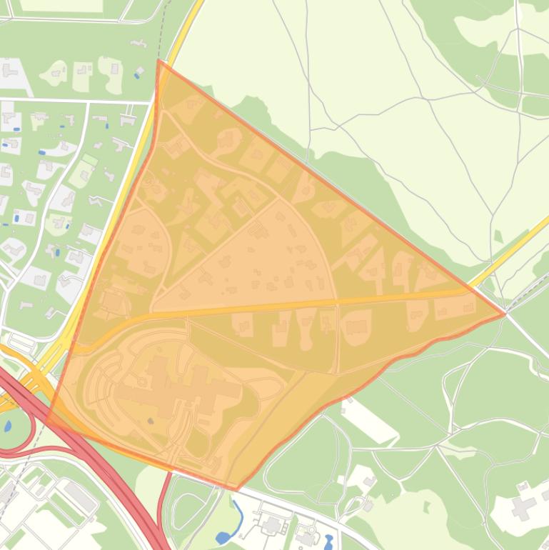 Kaart van de buurt Crailo.