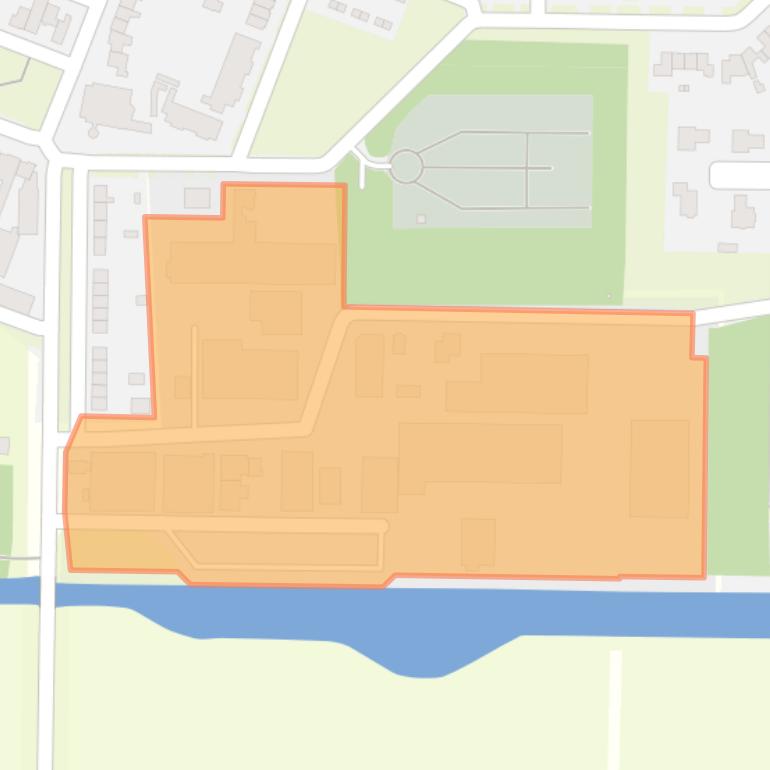 Kaart van de buurt Creil-bedrijventerrein.