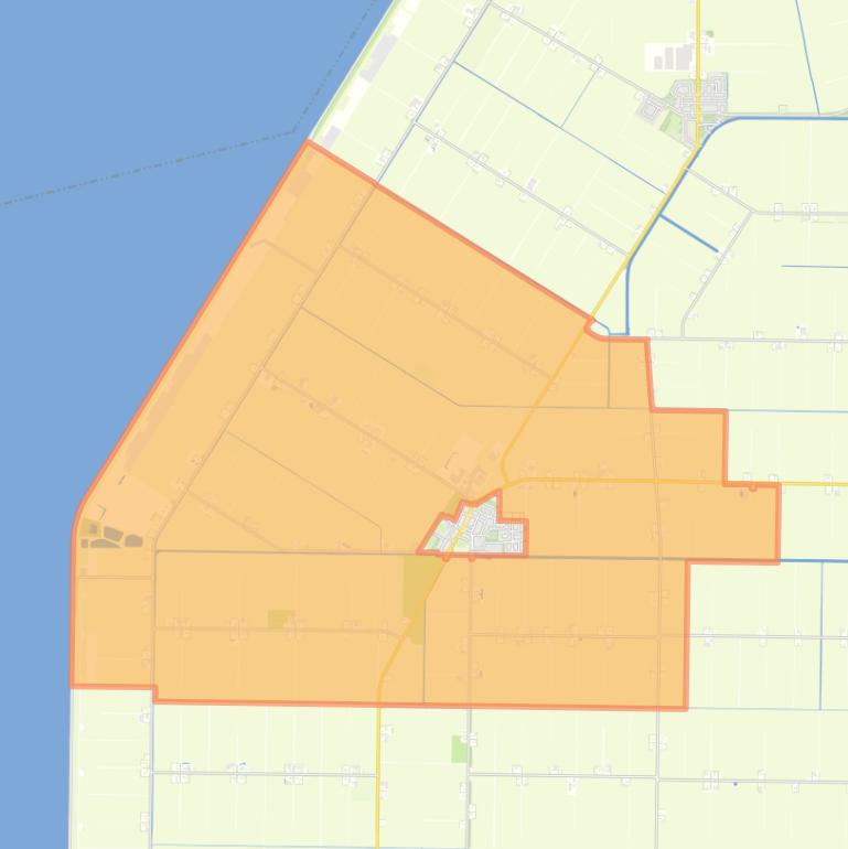 Kaart van de buurt Creil-landelijk gebied.