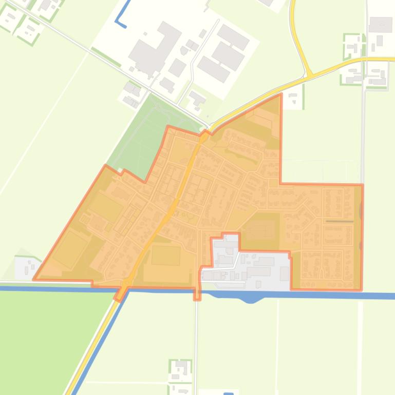 Kaart van de buurt Creil-woonkern.