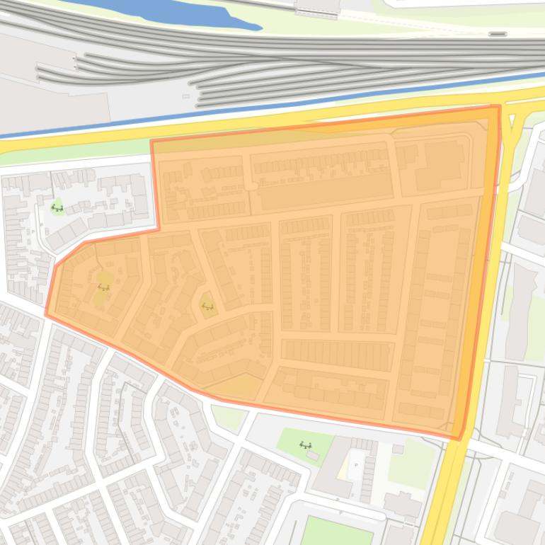 Kaart van de Cremerbuurt.