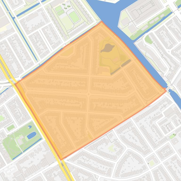 Kaart van de buurt Cromvliet.