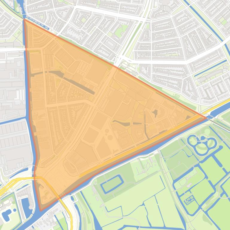 Kaart van de buurt Cronestein.