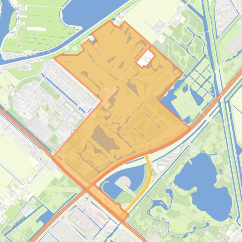 Kaart van de buurt Cruquius Omgeving.