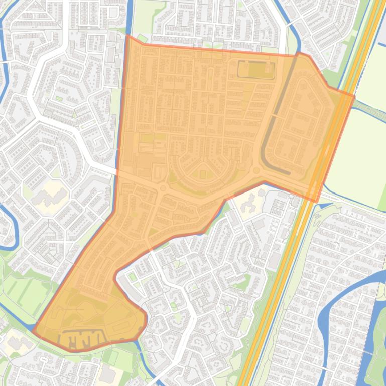 Kaart van de buurt Daalmeer-Zuidoost.