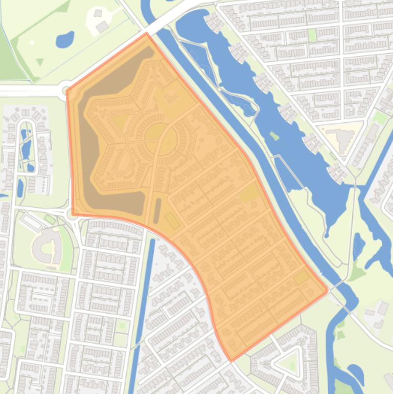 Kaart van de buurt Dalem Noord I.