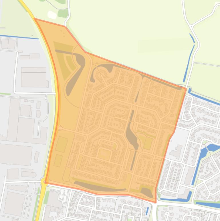 Kaart van de Dammenbuurt.