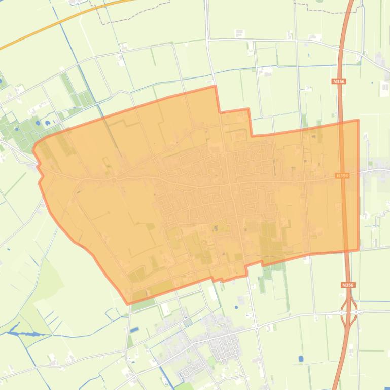 Kaart van de buurt Damwâld.