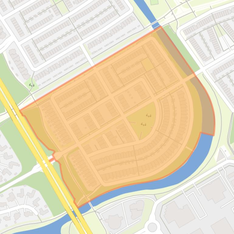 Kaart van de buurt Danswijk Zuidwest.