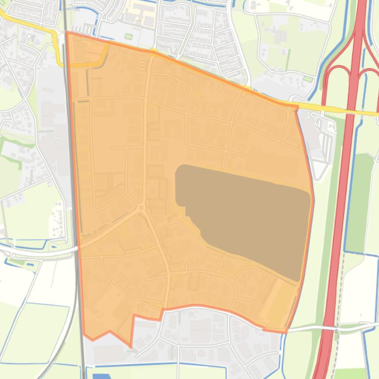 Kaart van de buurt De Aam.