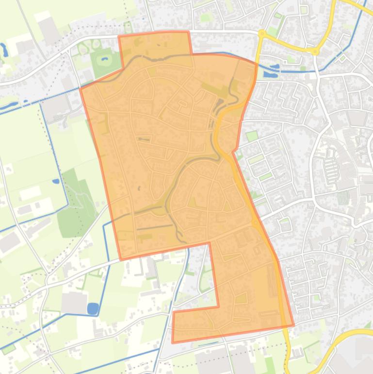 Kaart van de buurt De Afhang.