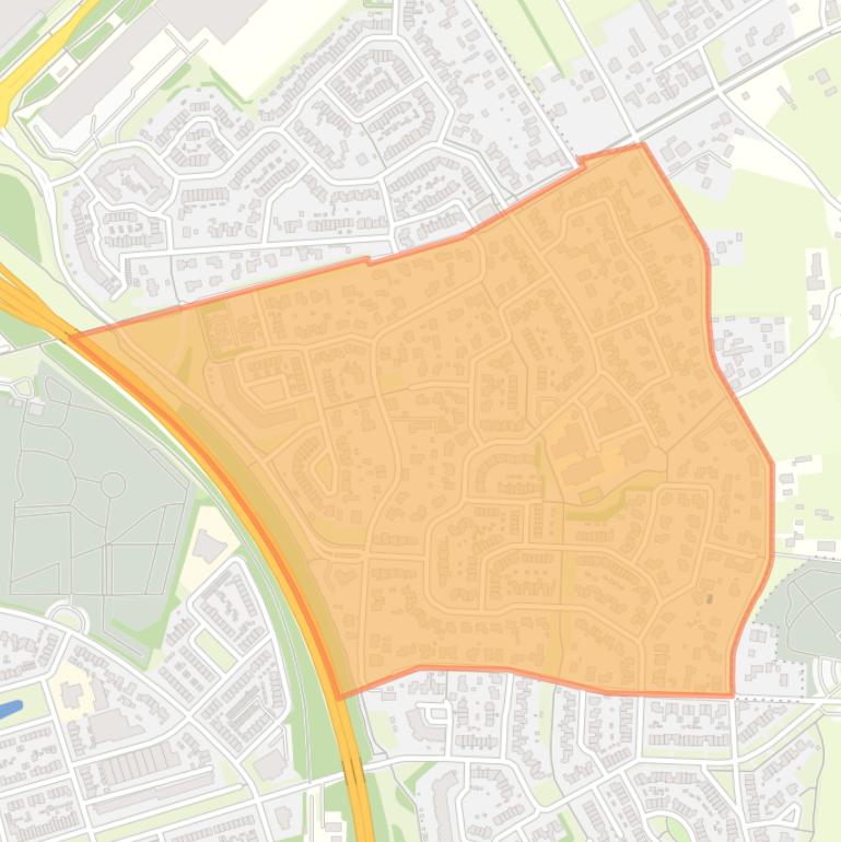 Kaart van de buurt De Akker.