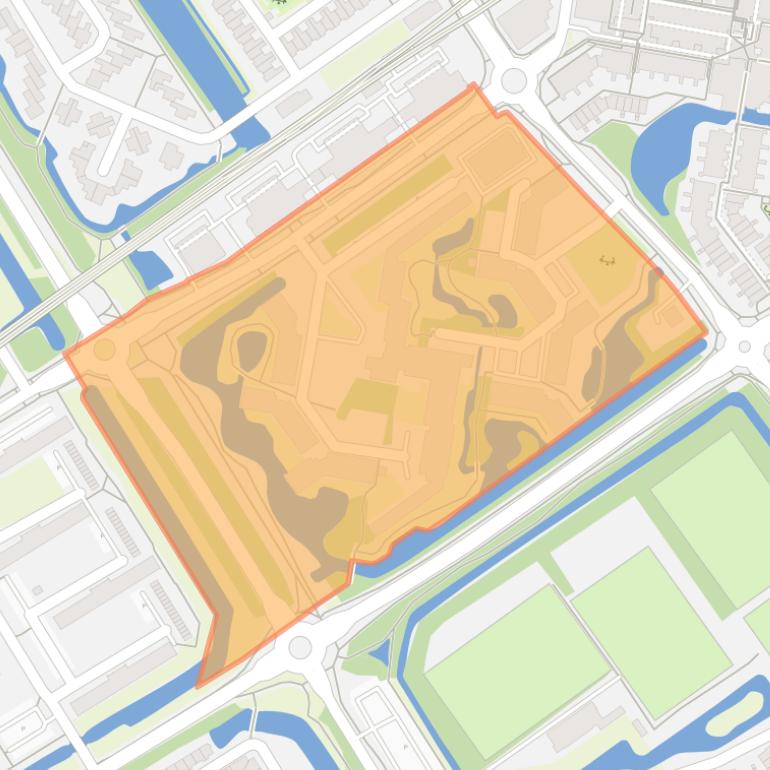 Kaart van de buurt De Baronie.