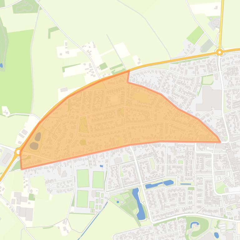 Kaart van de buurt De Berg.