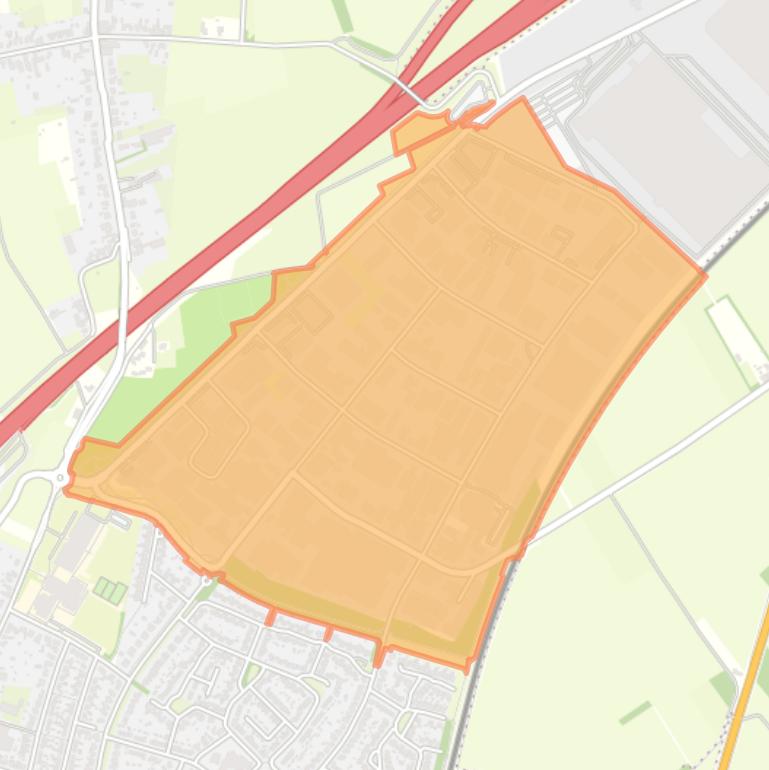 Kaart van de buurt De Berk.