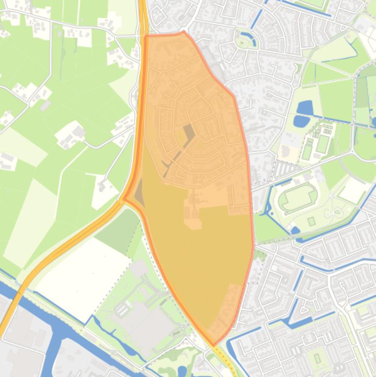 Kaart van de buurt De Bik.