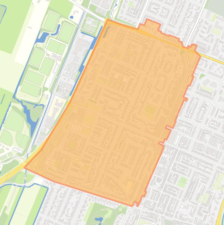 Kaart van de buurt De Bilt West.