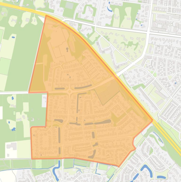 Kaart van de buurt De Blaak Noord-West.