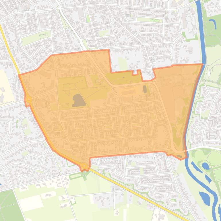 Kaart van de buurt De Blokken.