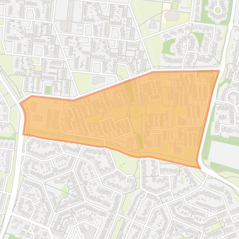 Kaart van de buurt De Boeg.