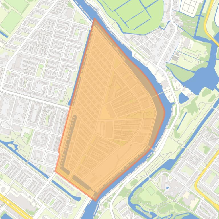 Kaart van de buurt De Bongerd.