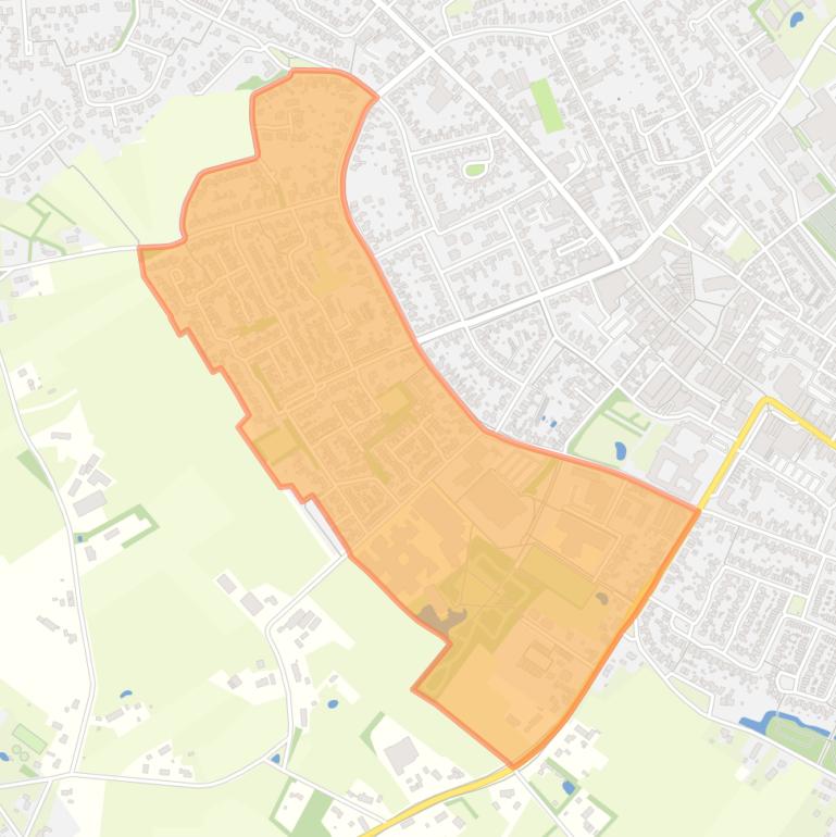 Kaart van de buurt De Borne 1.