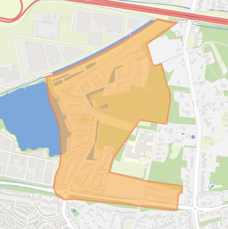 Kaart van de buurt De Boschkens-West.