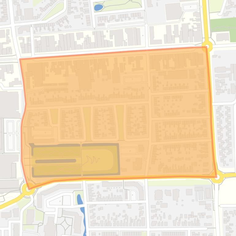 Kaart van de buurt De Bouwen noord.