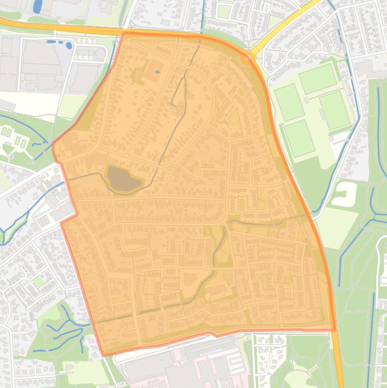 Kaart van de buurt De Bouwhof.