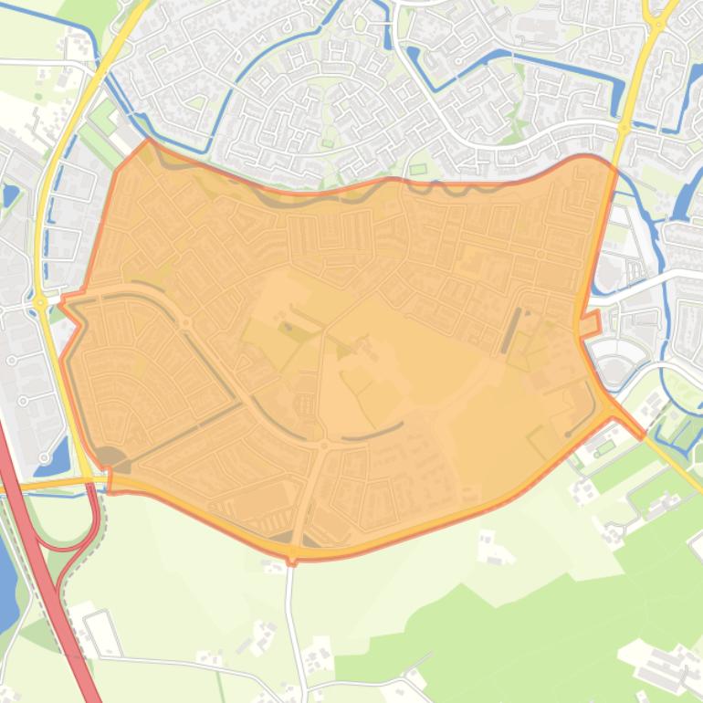 Kaart van de buurt De Burgt.