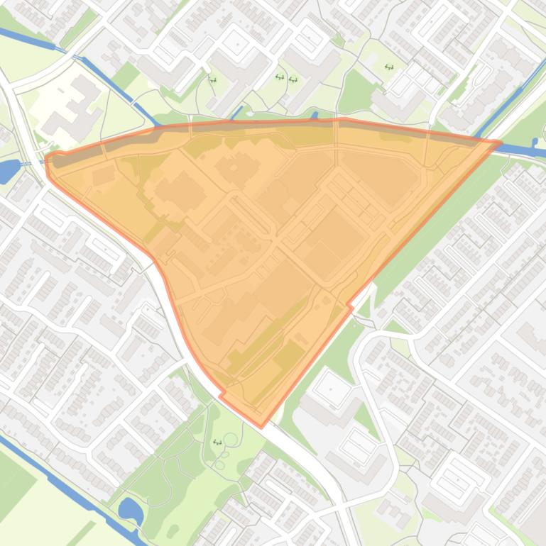 Kaart van de buurt De Clomp.