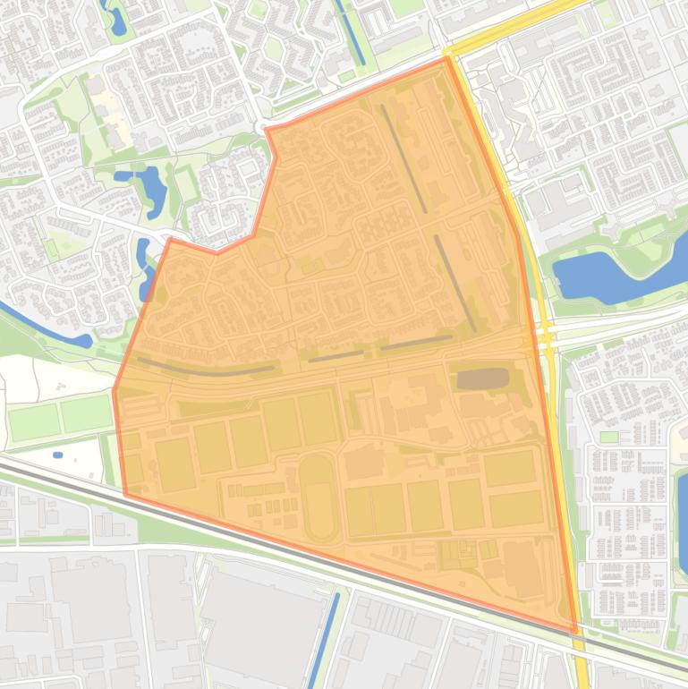 Kaart van de buurt De Dalen.