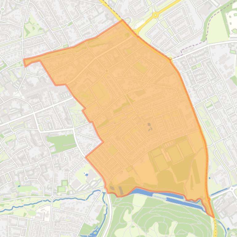 Kaart van de buurt De Dem en omgeving.