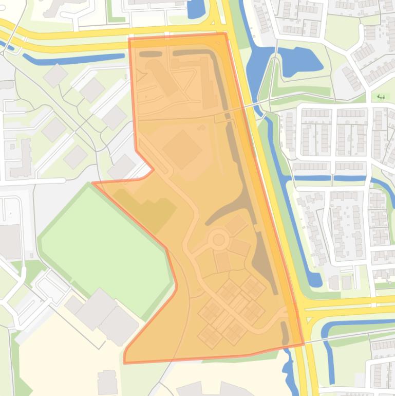 Kaart van de buurt De Doelen De Marken.