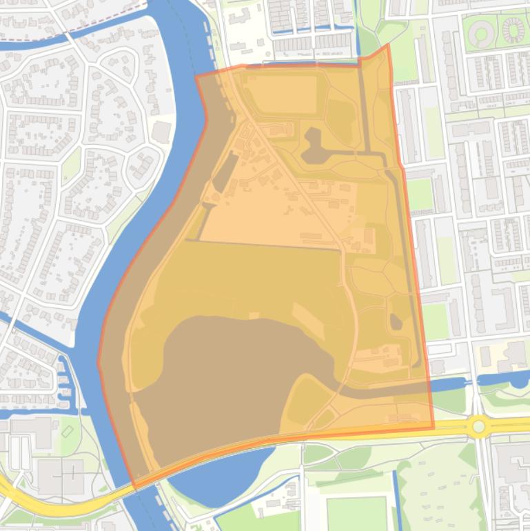 Kaart van de buurt De Eenhoorn.