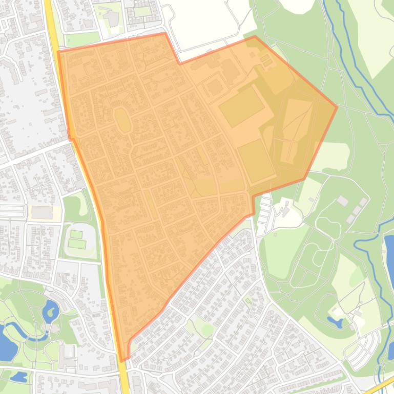 Kaart van de buurt De Eggen.