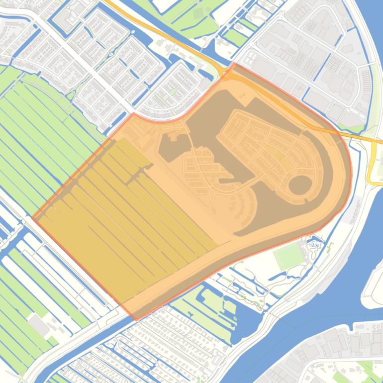 Kaart van de buurt De Eilanden.