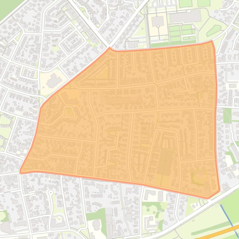 Kaart van de buurt De Enk.