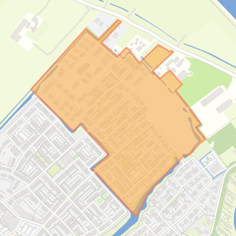 Kaart van de buurt De Erven.