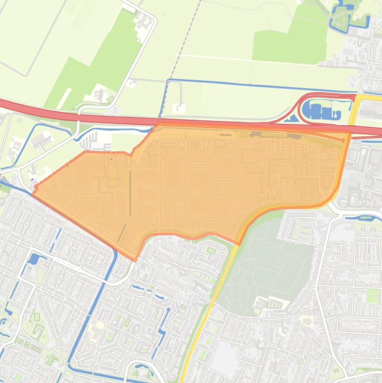 Kaart van de buurt De Faktorij en De Vendel.