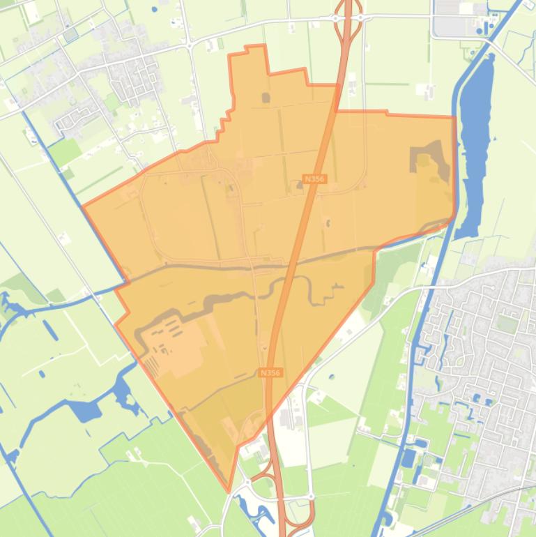 Kaart van de buurt De Falom.