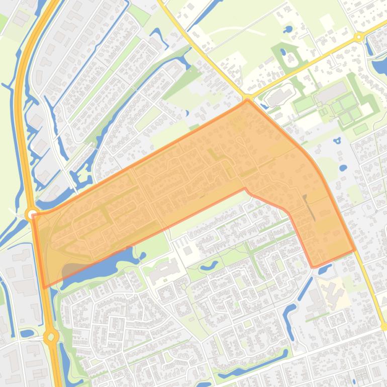 Kaart van de buurt De Folgeren noord.