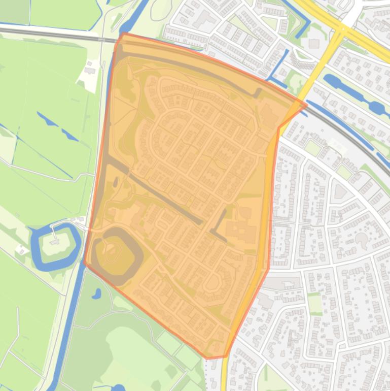 Kaart van de buurt De Fortlanden.