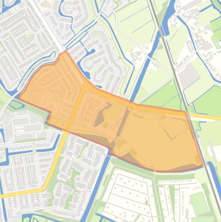 Kaart van de buurt De Gaarden en Windas.