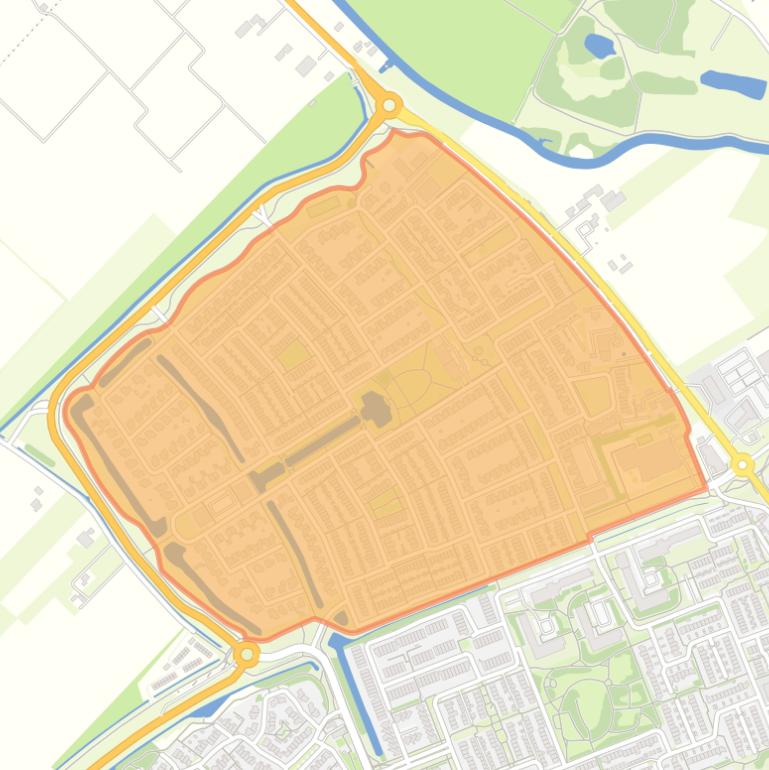 Kaart van de buurt De Geer.